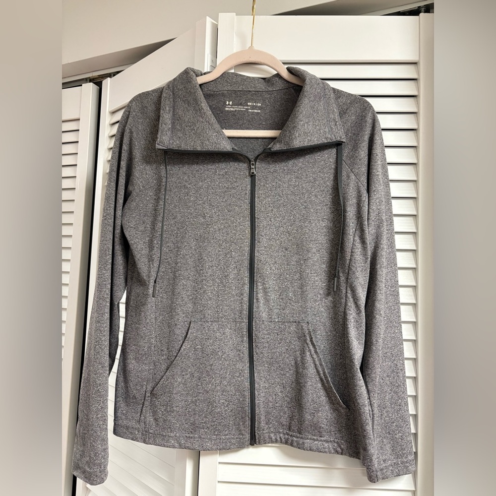 Under Armour Heathered Gray Full-Zip Jacket